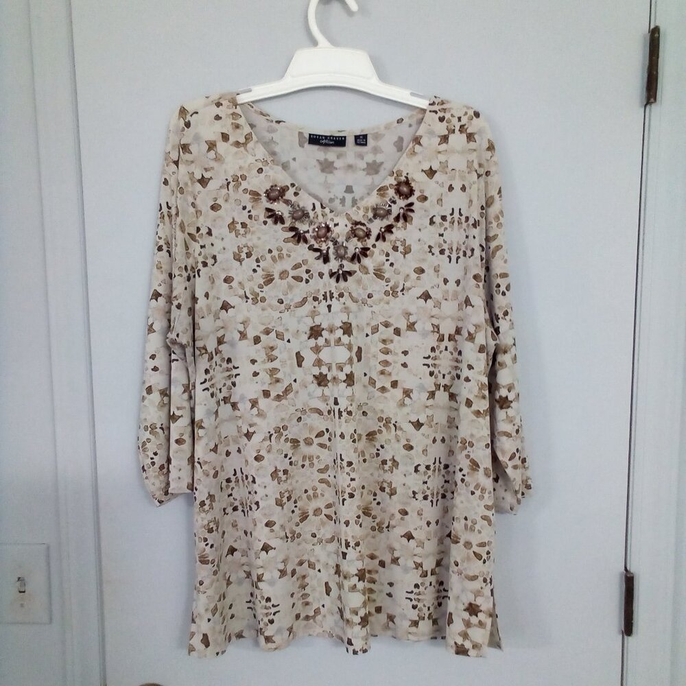 Susan Graver 1X Tunic Top